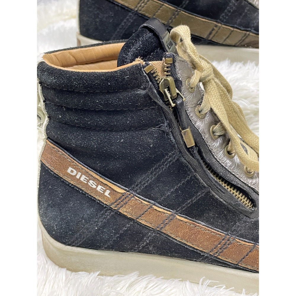 Diesel D-String Plus High Top Leather Sneakers 93243 … - Gem